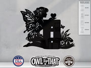 Fairy Nature Light Switch Plate Cover - Custom Acrylic Wall Decor - Toggle Rocker Outlet - OwlTopThat