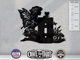 Fairy Nature Light Switch Plate Cover - Custom Acrylic Wall Decor - Toggle Rocker Outlet - OwlTopThat