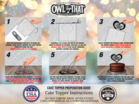 Elf Princess and King - Personalized Date - Fantasy Themed - Custom Wedding Cake Topper - OwlTopThat