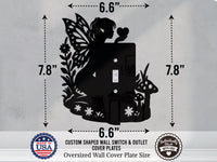Fairy Nature Light Switch Plate Cover - Custom Acrylic Wall Decor - Toggle Rocker Outlet - OwlTopThat