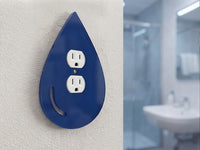 Water Drop Light Switch Plate Cover: Decorative Modern Wall Plate Unique Bathroom Decor