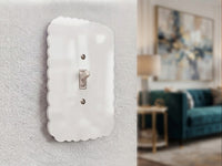 Trendy Retro Curvy Light Switch Plate Cover: Modern Fun Home Decorating Ideas