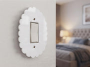Scalloped Light Switch Plate Cover: Modern Fun Home Decorating Ideas
