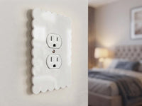 Scalloped Light Switch Plate Cover: Modern Fun Home Decorating Ideas