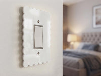 Scalloped Light Switch Plate Cover: Modern Fun Home Decorating Ideas
