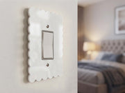 Scalloped Light Switch Plate Cover: Modern Fun Home Decorating Ideas