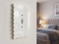 Scalloped Light Switch Plate Cover: Modern Fun Home Decorating Ideas