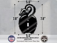 Skunk Butt Light Switch Plate Cover – Acrylic Pet Room Decor Wall Plate