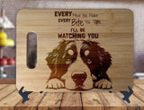 Bernese Mountain Dog - Kitchen Housewarming Wedding Gamer Gift - Custom Engraved Bamboo Display Cutting Board - OwlTopThat