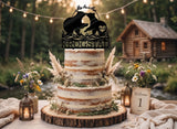 Bear Wedding Cake Topper - OwlTopThat
