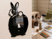Bunny Butt Light Switch Plate Cover – Acrylic Pet Room Decor Wall Plate