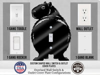 Capybara Butt Light Switch Plate Cover – Acrylic Pet Room Decor Wall Plate