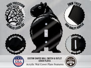 Capybara Butt Light Switch Plate Cover – Acrylic Pet Room Decor Wall Plate