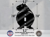 Capybara Butt Light Switch Plate Cover – Acrylic Pet Room Decor Wall Plate