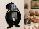 Capybara Butt Light Switch Plate Cover – Acrylic Pet Room Decor Wall Plate