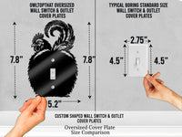 Chicken Butt Light Switch Plate Cover – Acrylic Pet Room Decor Wall Plate