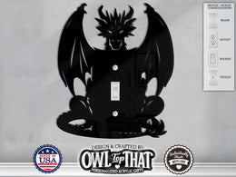 Dragon Wall Switch Cover Plate for Standard Size Toggle, Rocker, Duplex Double Outlet, and Blank Wall Plates - OwlTopThat