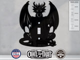 Dragon Wall Switch Cover Plate for Standard Size Toggle, Rocker, Duplex Double Outlet, and Blank Wall Plates - OwlTopThat