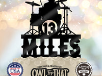Drummer Party – Personalized Name & Age Birthday Cake Topper - OwlTopThat