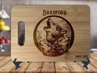 Wolves Wolf Cabin Forest Woodland Critters Cutting Board - OwlTopThat