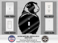 Guinea Pig Butt Light Switch Plate Cover – Acrylic Pet Room Decor Wall Plate