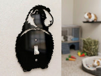 Guinea Pig Butt Light Switch Plate Cover – Acrylic Pet Room Decor Wall Plate