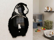 Guinea Pig Butt Light Switch Plate Cover – Acrylic Pet Room Decor Wall Plate
