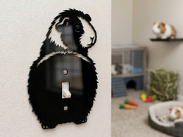 Guinea Pig Butt Light Switch Plate Cover – Acrylic Pet Room Decor Wall Plate