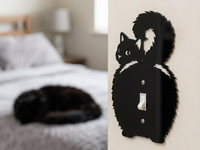 Cat Butt Light Switch Plate Cover – Acrylic Pet Room Decor Wall Plate