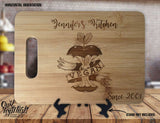 Vegan  - Personalized Name & Date - Kitchen Housewarming Wedding Gift Sign - Custom Engraved Bamboo Display Cutting Board - OwlTopThat