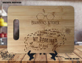 Wizard Name's Kitchen I Solemnly Swear My Cooking's So Good  - Personalized Name - Custom Engraved Bamboo Display Cutting Board - OwlTopThat