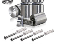 Nautical Whale Personalized Name Initial with House Numbers Outdoor Indoor Floating Acrylic Signage with 1 inch Standoff Mounting Screws - OwlTopThat