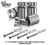 Muscle Car American Muscle Car Personalized with Name Sign Performance Cars Garage Shop Custom Signage with 1 inch Standoff Mounting Screws - OwlTopThat