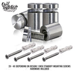 Mermaid Personalized House Number Outdoor Indoor Floating Acrylic Signage with 1 inch Standoff Mounting Screws - OwlTopThat