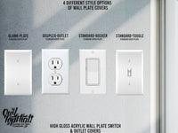 Ouija Planchette Oversized Wall Switch Cover Plate for Standard Size Toggle, Rocker, Duplex Double Outlet, and Blank Wall Plates - OwlTopThat