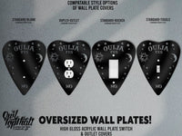Ouija Planchette Oversized Wall Switch Cover Plate for Standard Size Toggle, Rocker, Duplex Double Outlet, and Blank Wall Plates - OwlTopThat