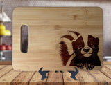 Skunk Cute Wildlife - Anniversary Kitchen Decor Housewarming Wedding Gift Sign - Engraved Bamboo Display Cutting Board - OwlTopThat