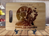 Vader and Belle Fun Princess Sith Themed Cutting Board - OwlTopThat