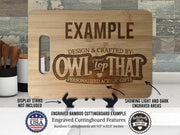 Fox Cabin Forest Woodland Critters Cutting Board - OwlTopThat