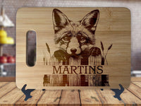 Fox Cabin Forest Woodland Critters Cutting Board - OwlTopThat