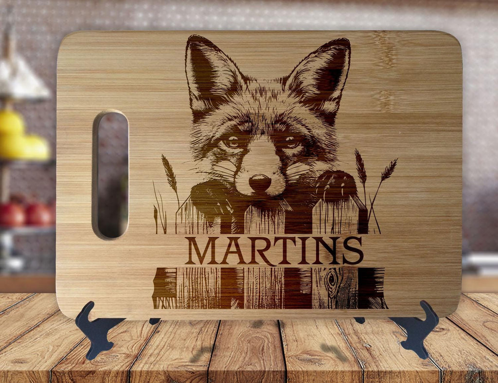 Fox Cabin Forest Woodland Critters Cutting Board - OwlTopThat