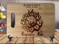Dungeons and Dragons Personalized Custom Cutting Board Anniversary Kitchen Housewarming Wedding Gift Sign - OwlTopThat
