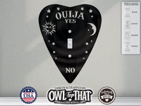 Ouija Planchette Oversized Wall Switch Cover Plate for Standard Size Toggle, Rocker, Duplex Double Outlet, and Blank Wall Plates - OwlTopThat