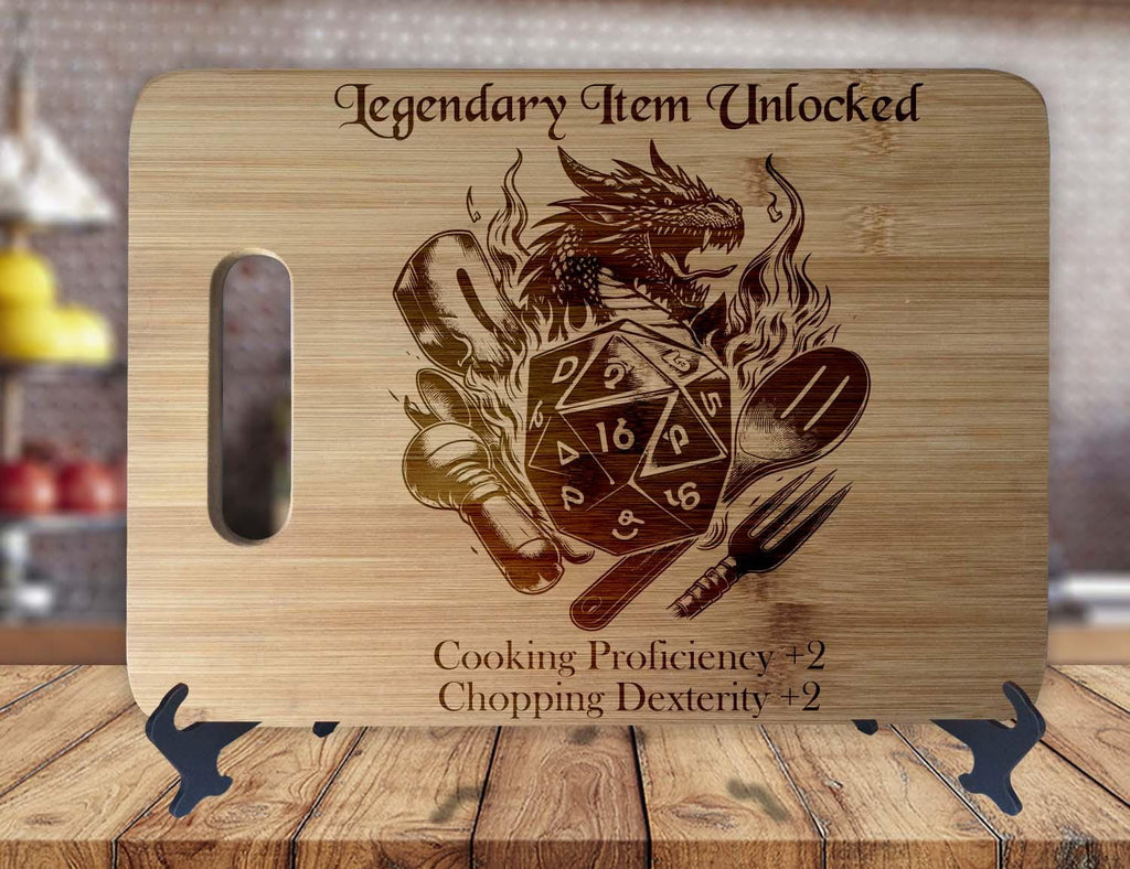 Dungeon and Dragons Personalized Custom Cutting Board Anniversary Kitchen Housewarming Wedding Gift Sign - OwlTopThat