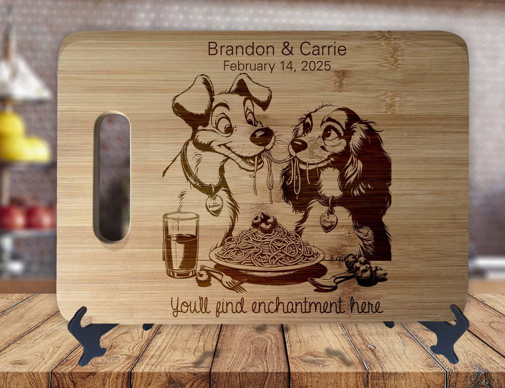 Lady and the Tramp Cutting Board - OwlTopThat