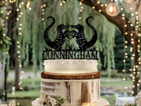 Alligator Wedding Cake Topper - OwlTopThat