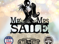 Jack and Sally Mr & Mrs – Personalized Last Name Wedding Cake Topper - OwlTopThat