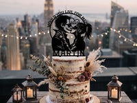 Villain Comic Book Couple Wedding Cake Topper - OwlTopThat