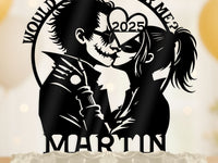 Villain Comic Book Couple Wedding Cake Topper - OwlTopThat
