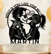 Villain Comic Book Couple Wedding Cake Topper - OwlTopThat